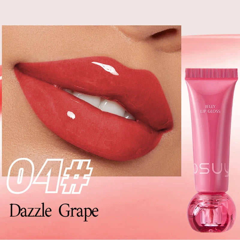 Moisturizing Jelly Lip Gloss Durable Waterproof Sweatproof Non Stick Qme 04 Dazzle Grape