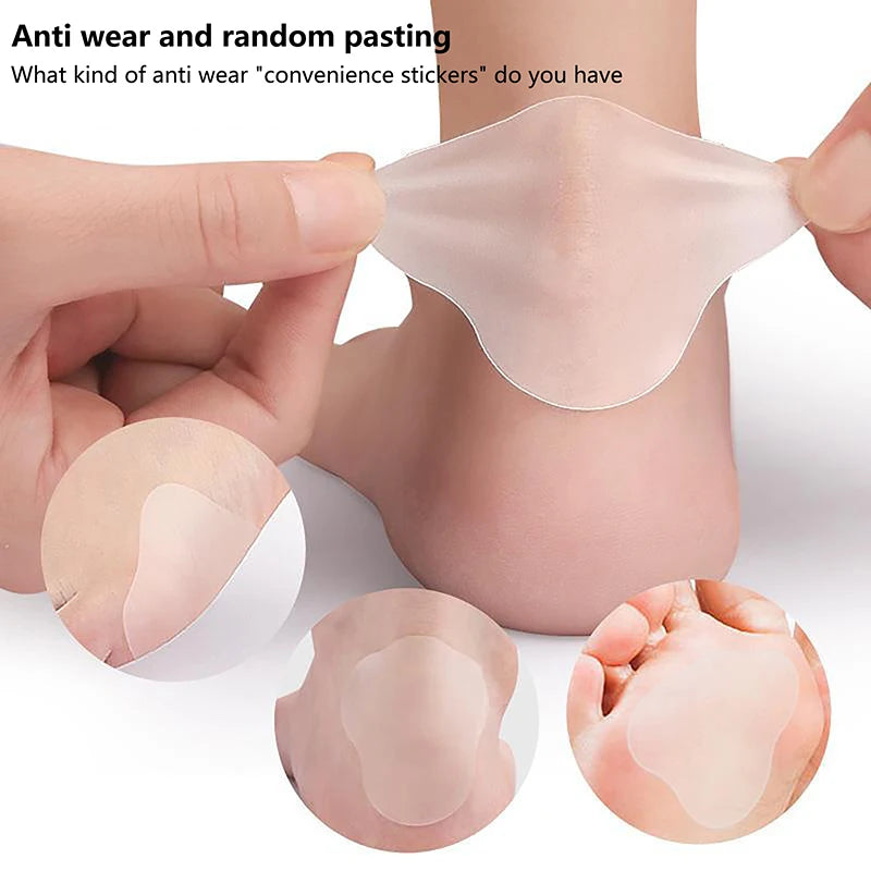 1Pair Board Invisible Transparent Anti-friction Heel Sticker Qme