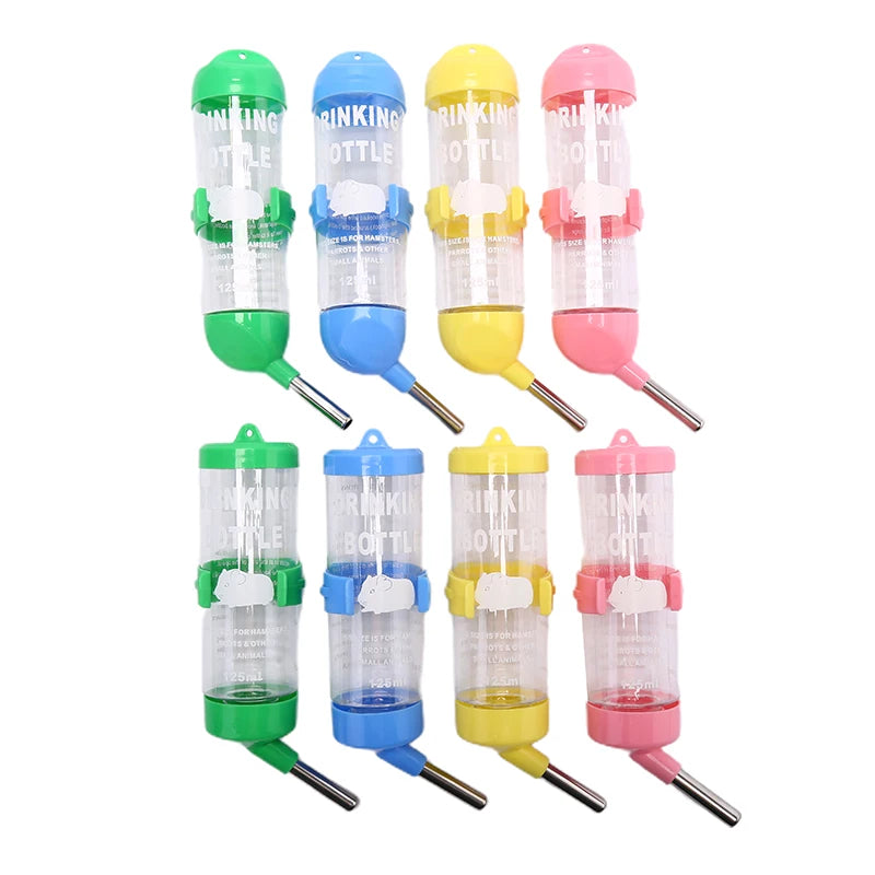 1Pc Plastic Hamster Drinker Water Bottle Dispenser Feeder Hanging Pet Dog Guinea Pig Squirrel Rabbit Drinking Head Pipe Fountain Qme