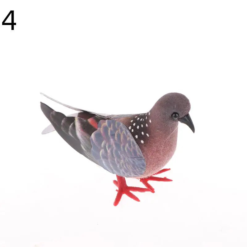 Artificial Birds Simulation Grey Pigeon Dove Model Imitation Animal Party Wedding Supply Photography Props Home Decoration Qme 4