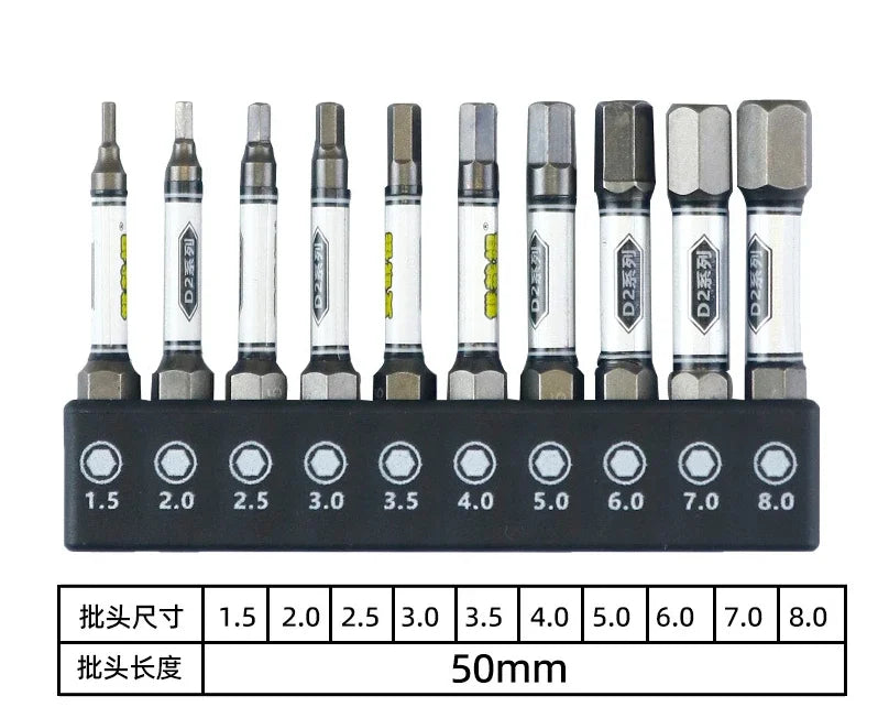 Upgrade 1 4 Screwdriver Bit Impact Drill Batch Head Torx Hexagonal Qme indigo
