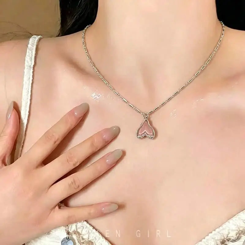 Adjustable Pendant Necklace Exquisite Fairy Design Tarnish Resistant for Women Daily Wear Cocktail Party Holiday Gifts Qme A8