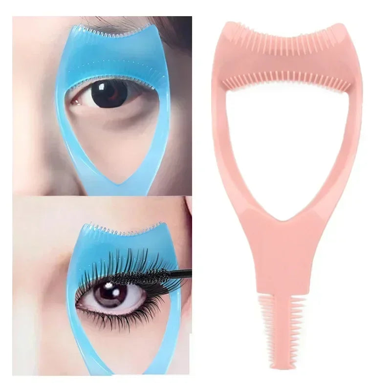 1 Plastic Portable Mascara Shield Applicator Eyelash Guide Aids Eye Qme