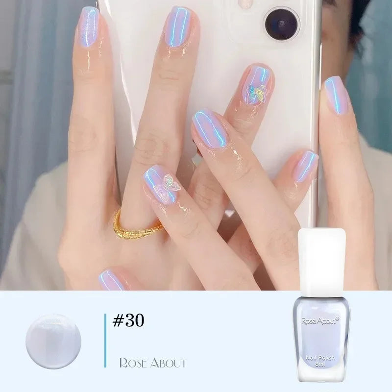 40 Colors Nail Gel No Bake Water-based Nail Polish Glitter Sequins Long-lasting Tearable Healthy Tearable Quick-drying Qme 30