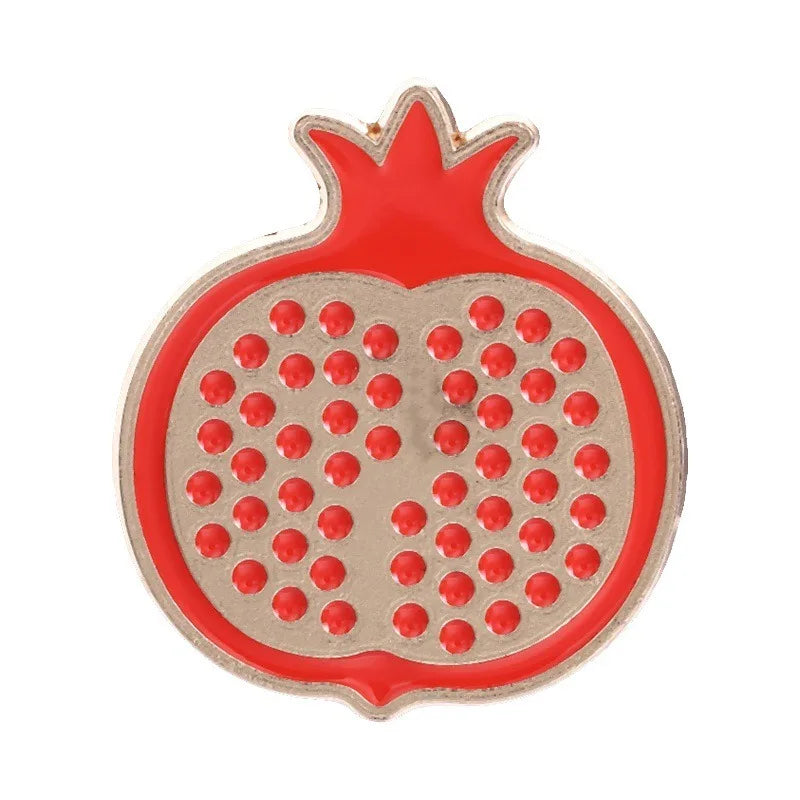 Arabic Muslim Eid Decor Brooch Metal Enamel Lapel Pin Moon Sheep Mosque Pomegranate Pattern Ramadan Festival Gift Badge Qme Style6