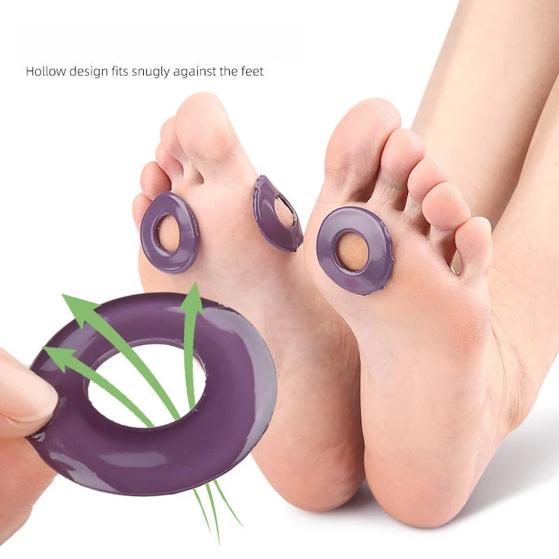 6 Patch/Pcs Gel Round Corn Patch High Heels Anti-Wear Foot Soft Pads Gel Material Wear-Resistant Washable Reusable Corn Patches Qme