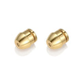 2pcs Hypoallergenic Locking Earring Backs, Secure Stud Backs for 0.6-0.8Mm Posts, Suitable for Droopy Ears, Jewelry Making Qme golden 2pcs