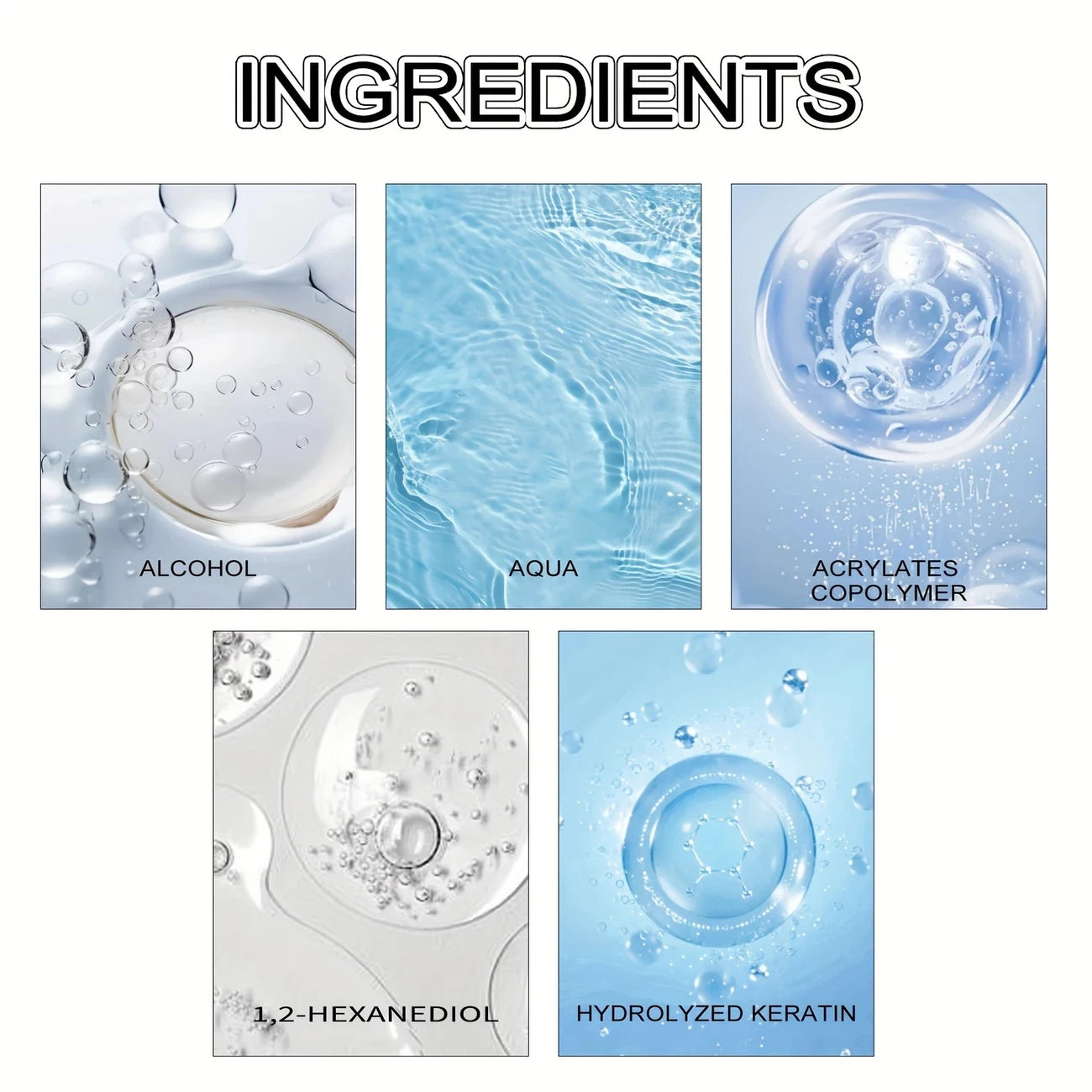 Unisex Hair Gel Rich in Glycerin, No-Rinse, Long-Lasting Hold and Volume, Residue-Free Texture Finish - 100g, Quick-Drying Oil-Control Formula Qme