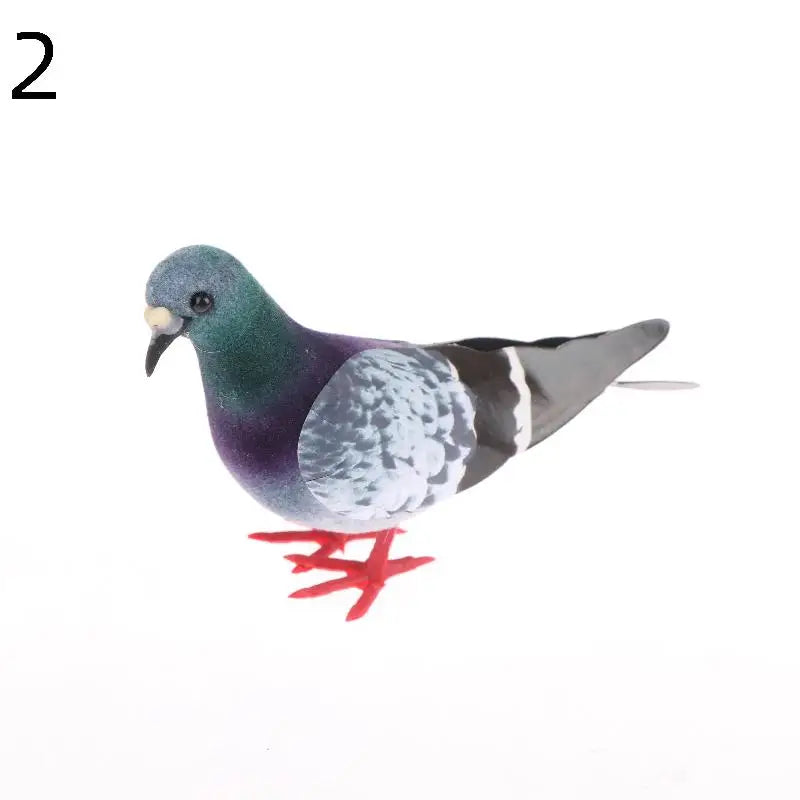 Artificial Birds Simulation Grey Pigeon Dove Model Imitation Animal Party Wedding Supply Photography Props Home Decoration Qme 2