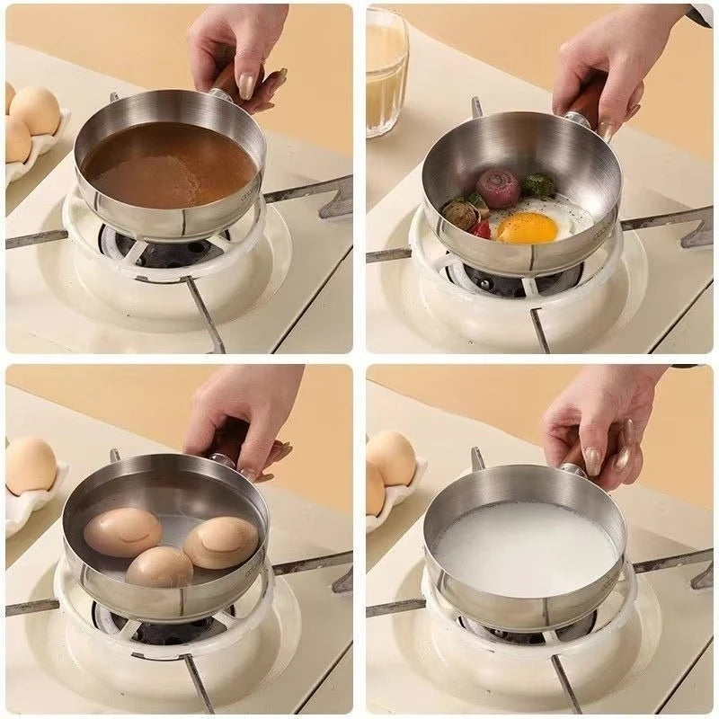 Stainless Steel Instant Noodle Pot Small One Person High-looking Qme