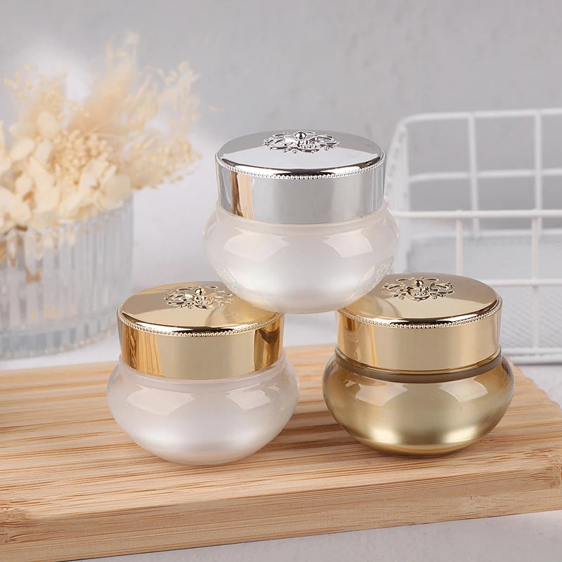 5 10 Empty Refillable Cream Jars Travel-friendly Makeup Skincare Qme
