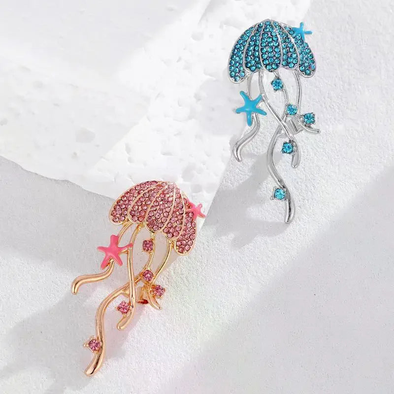 Jellyfish Butterfly Brooch for Women & Unisex - Cute Life Animal Pin, Trendy Office Birthday Party Friend Gift Jewelry Qme