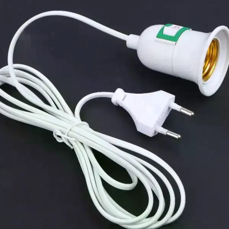 E27 Garden Lampholder 3 5 10 Meter Cable EU Plug Off Switch Perfect Qme