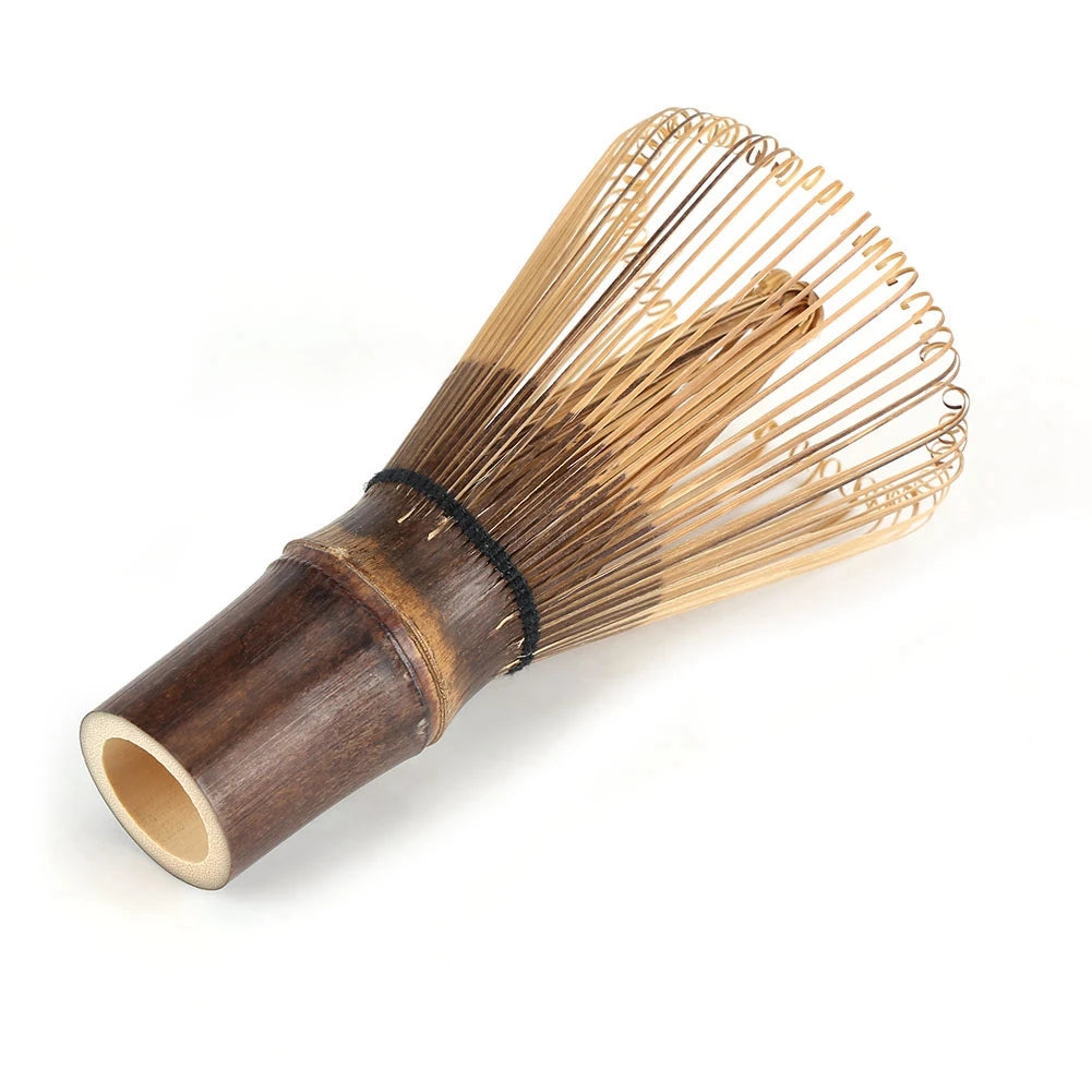 80 Prong Natural Bamboo Matcha Whisk Chasen Japanese Tea Whisk Green Tea Powder Mixing Brush for Matcha Tea Ceremony Qme