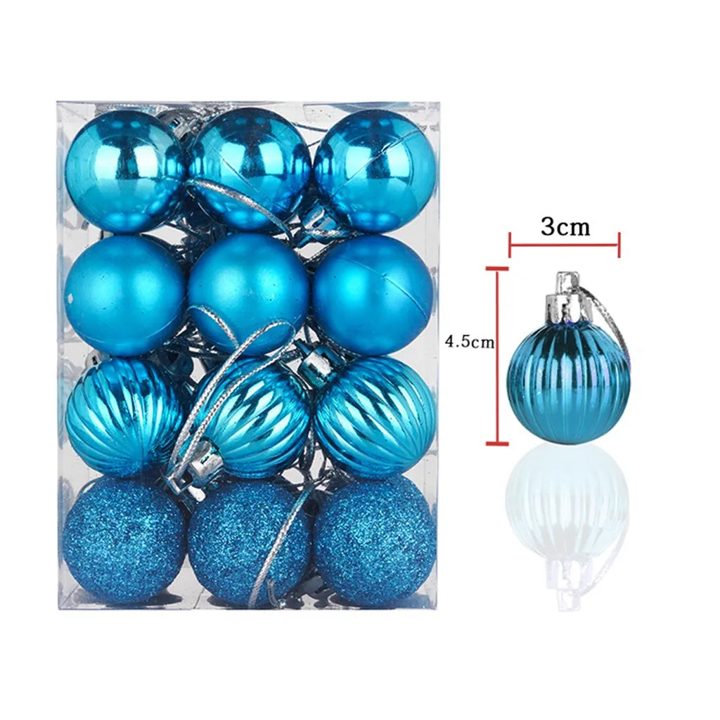 Christmas Xmas Tree Ball Bauble Hanging Home And Party Ornament Decor Tree Decoration Balls Party Hanging Pendant Navidad Qme Sky Blue
