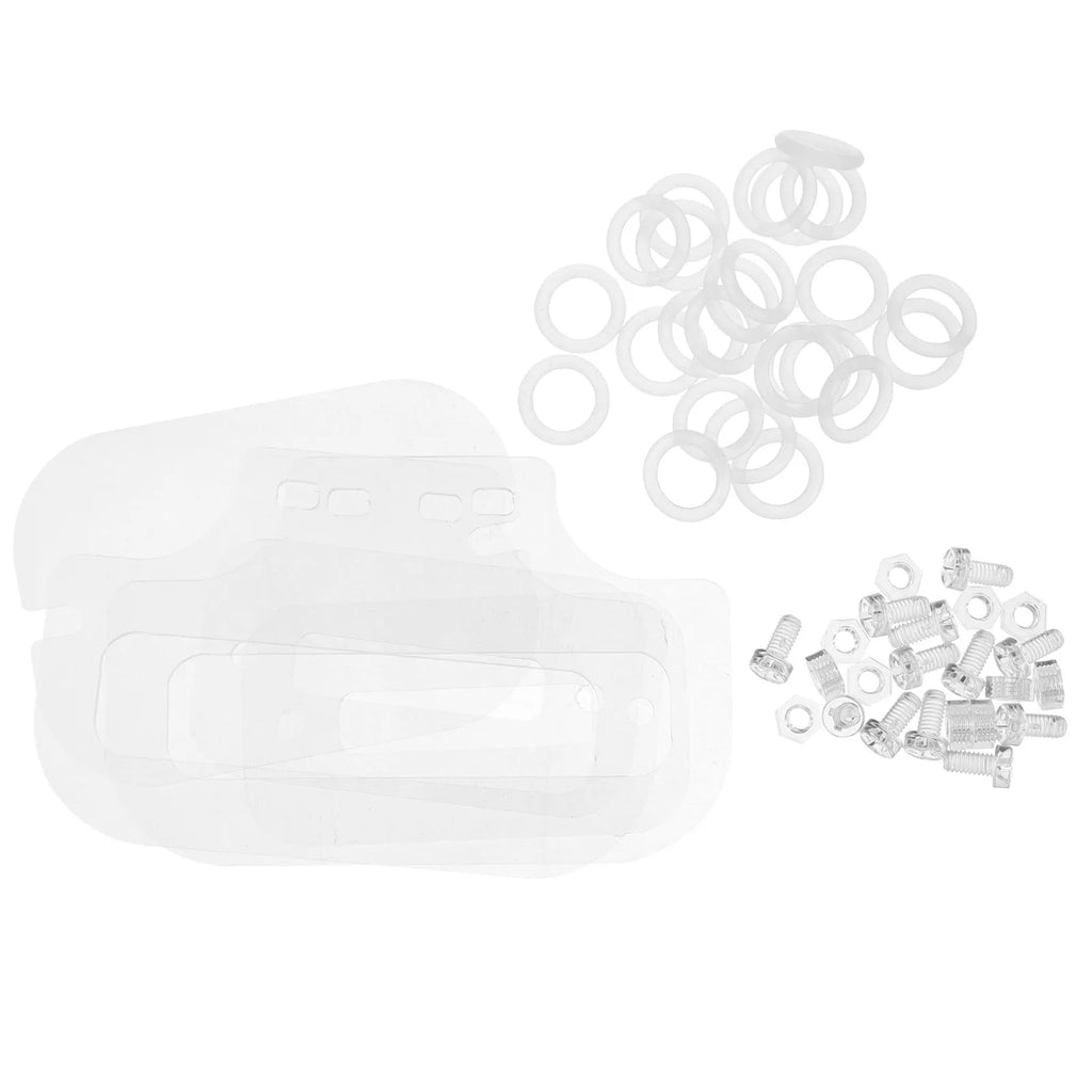 1Set Acrylic Hamster Cage Accessories Clear Plastic Screw Bolt Nut Kit for DIY Assembly Easy Clean High Visibility Secure Fit Qme