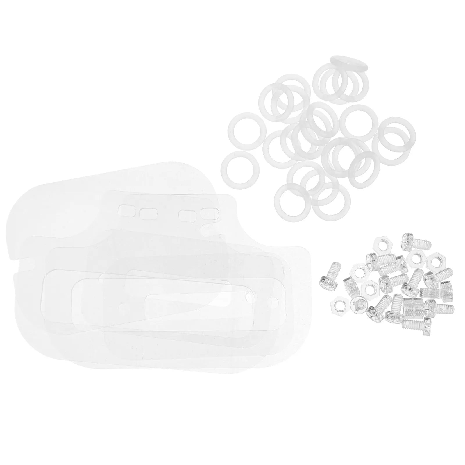 1Set Acrylic Hamster Cage Accessories Clear Plastic Screw Bolt Nut Kit for DIY Assembly Easy Clean High Visibility Secure Fit Qme
