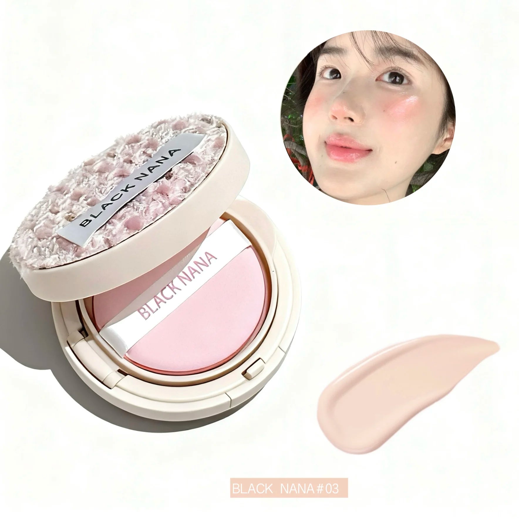 Air Cushion Foundation Ballet Light Natural Moisturizing Concealer Qme DB124-03