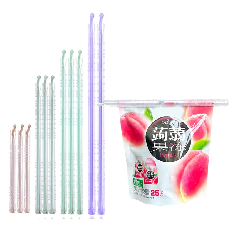 Rod Moisture-proof Storage Clamp Plastic Bag Clips Food Sealed Sticks Qme