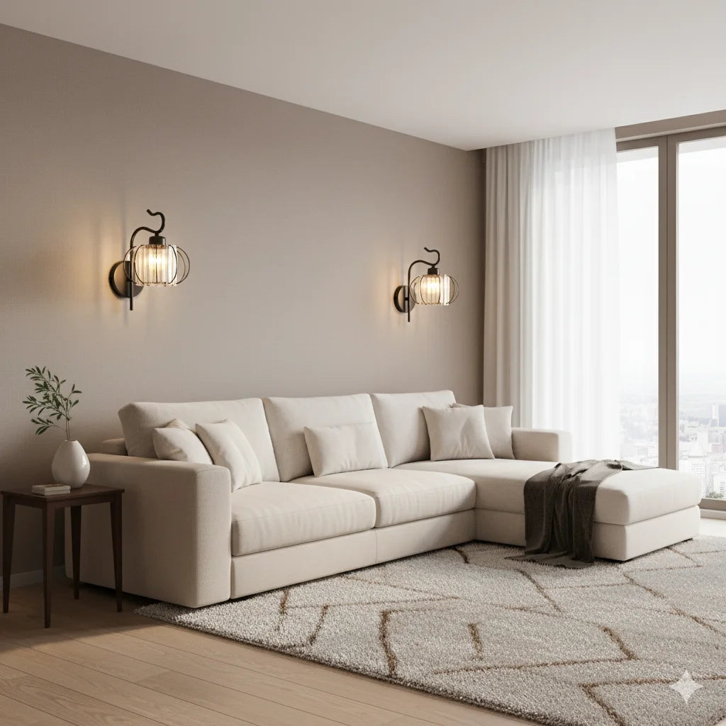 Modern Luxury Gold Wall Lamp Nordic Creative Crystal Sconce Living Room Hallway Bedside Indoor Decoration Metal LED Wall Light Qme