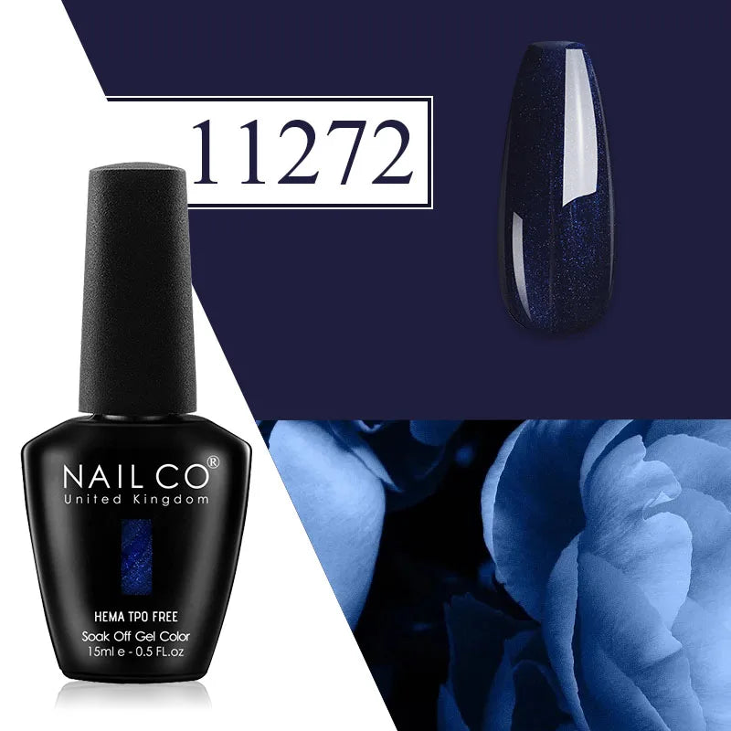 NAILCO Plum Gel Nail Polish Matte Coat Autumn Winter Semi Permanent