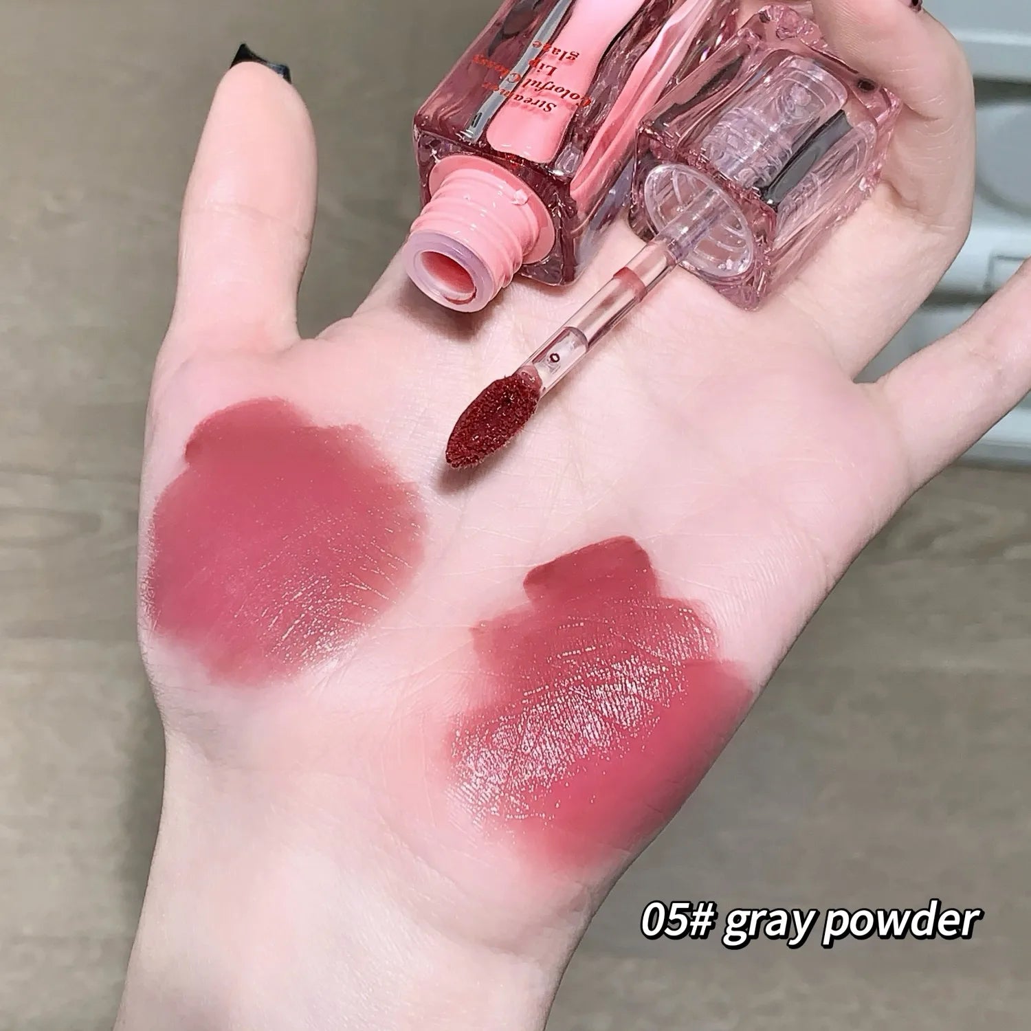 SHAQINUO Streamer Colorful Water Gloss Lip Glaze Mirror Moisturizing Qme S9006-05