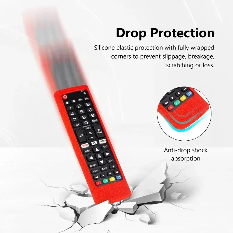Silicone Case Protective Cover Fit for LG AKB75675311 AKB75095308 AKB76037605 AKB Series Smart TV Remote Control Dustproof Cover Qme