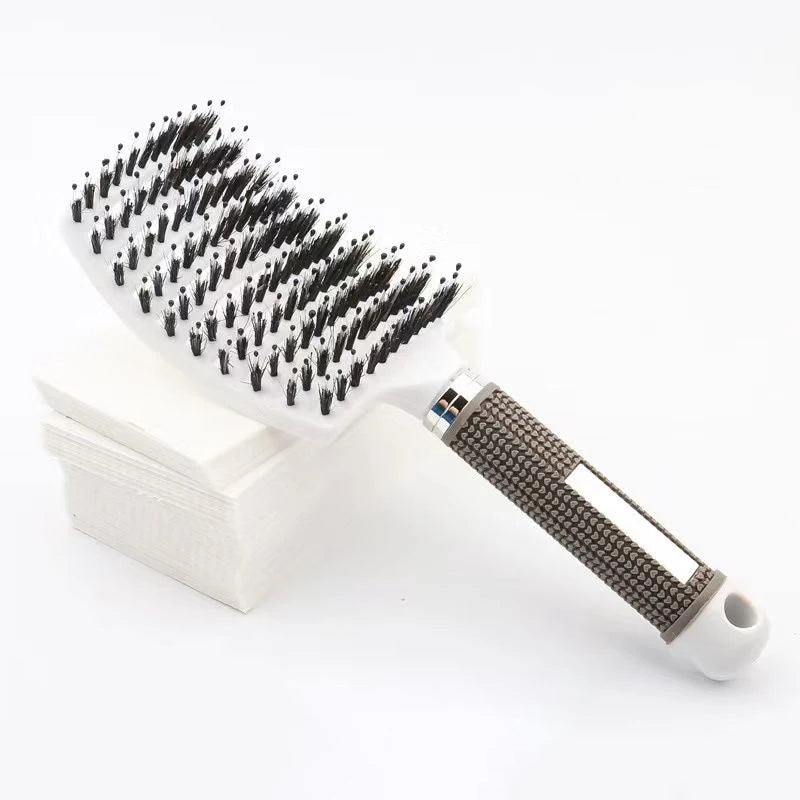 Magic Scalp Massage Brush Detangling Hair Women Wet Curly Comb Fluffy Qme White China Mainland