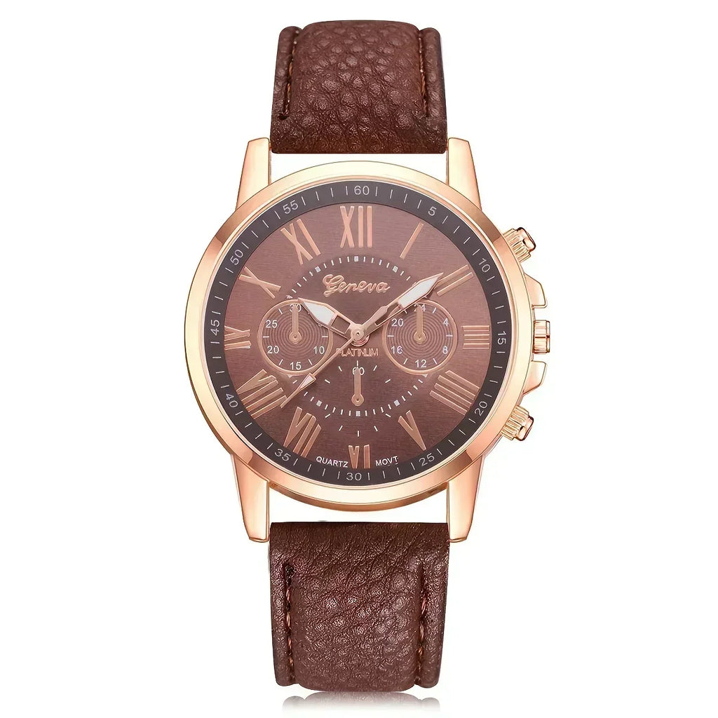 Classic Color Disc Belt Wrist Watch Dopamine Color Multicolor Available Geneva Couple Quartz Watch Qme