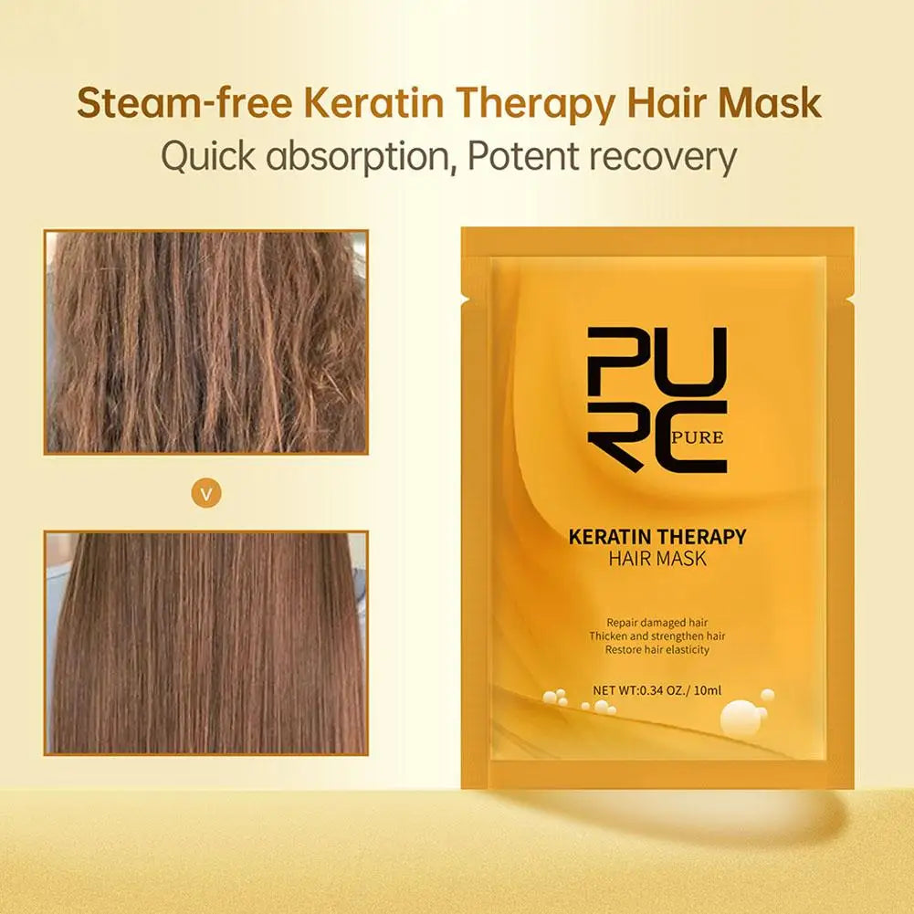 Brazilian Keratin Hair Treatment For Curly Damaged Hair Straightening Smoothing Scalp Treatment Purifying Shampoo Hair Care Qme