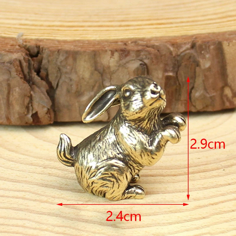 Antique Miniature Animal Ornaments Figurines Vintage Brass Mini Qme A04