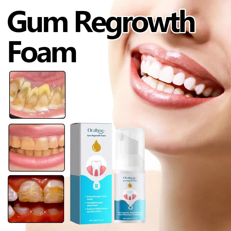 Gum Care Tooth Cleaning Foam Mousse Removes Plaque Tartar Prevents Qme