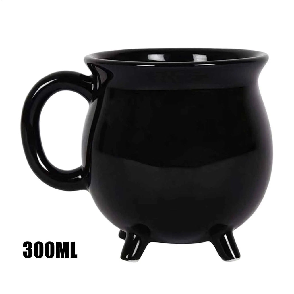 Cauldron Mug Halloween Witch Ceramic Beverage Mugs Gothic Drinkware Qme