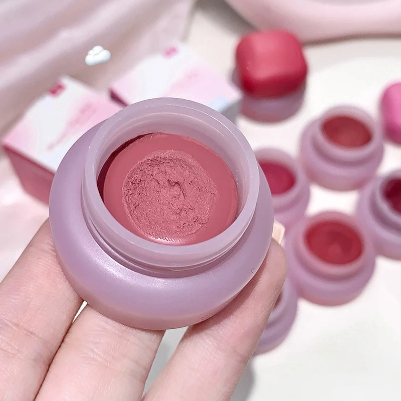 Gege Bear Mousse Lip Cheek Balm Korean Matte Blush Tint Versatile Qme