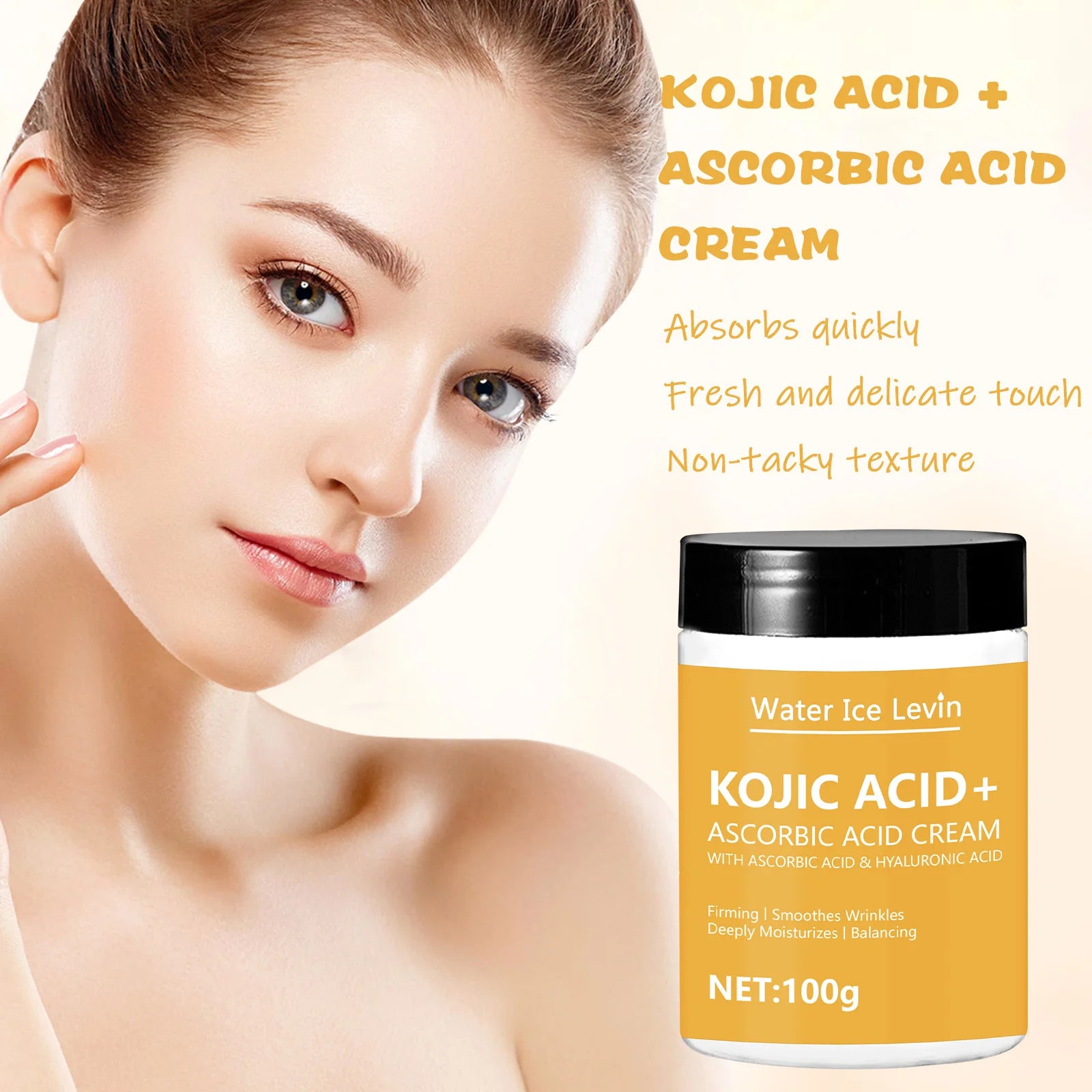 Kojic acid Lifting Firming Cream Collagen Smooth wrinkles Face Cream For Moisturizer Whitening Nourishing Brighten Skin Products Qme
