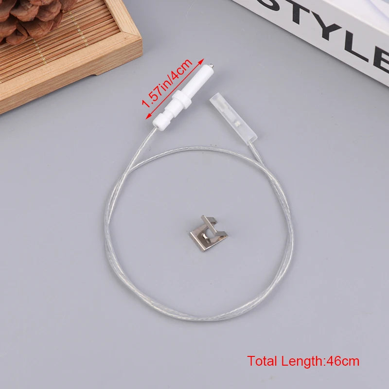 1Pc Gas Cooktop Stove Spare Igniter Electrode Spark Plug With Wire Ignition Ceramic Pin Ceramic Height 35mm 40mm For Gas Cooker Qme A
