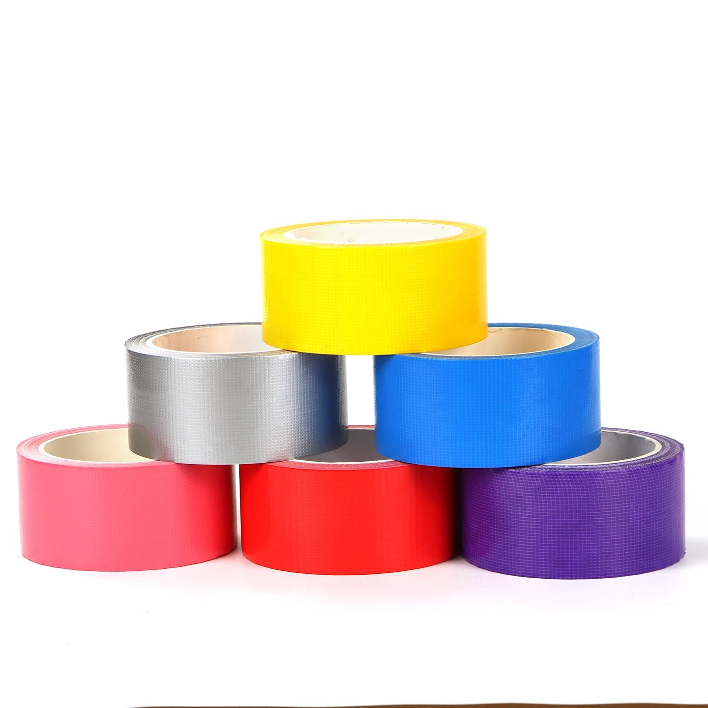 6 Pack Duct Tape Waterproof Adhesive Cloth Tape Multi Color Fabric Tape for DIY Craft Packaging Pipe Repair Household Fixing Qme