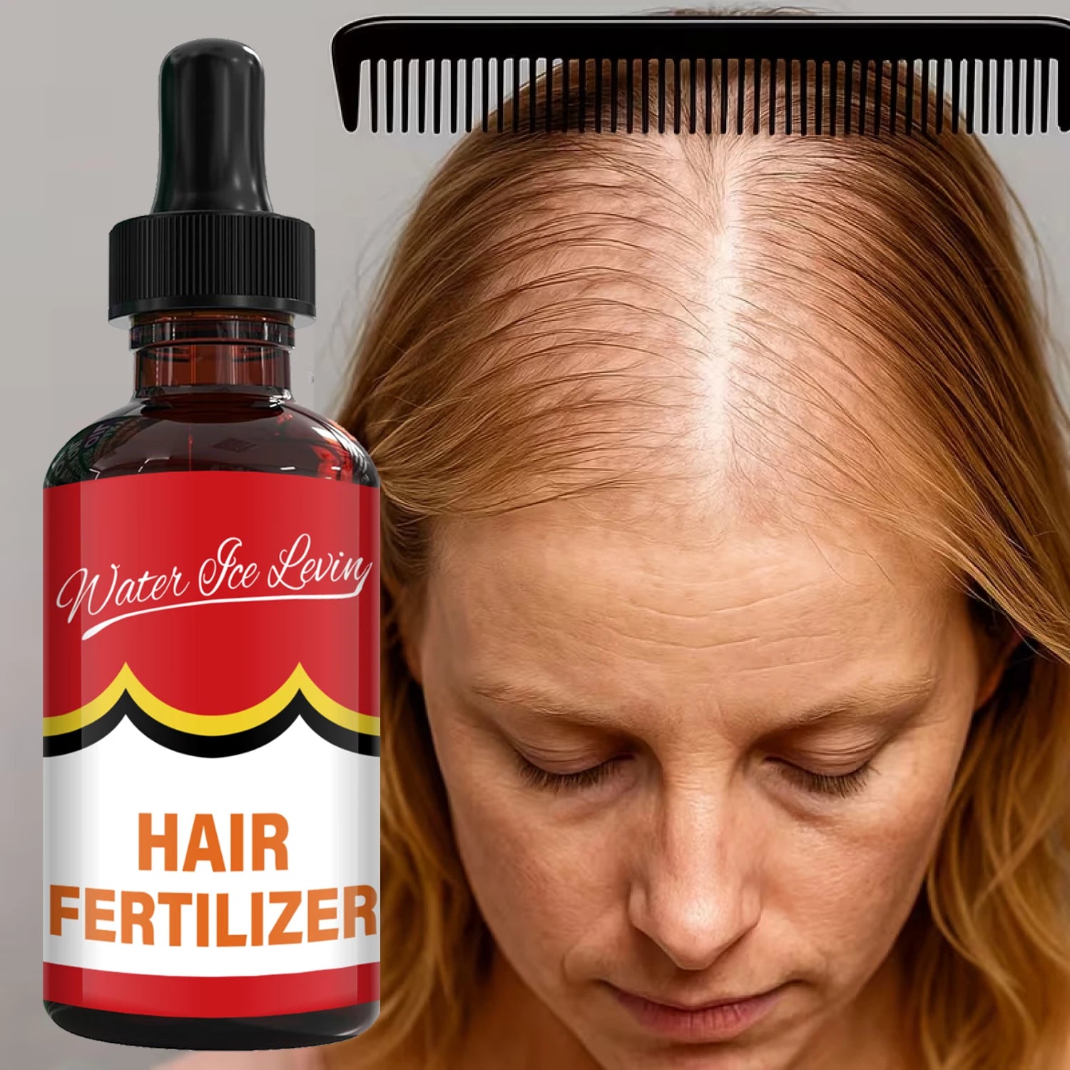 Hair Fertilizer with Bee Venom & Collagen - Visible Results in 7 Days, Moisturizing & Smoothing for Soft, Shiny Hair. Qme