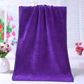 1PC Towel Shower Absorbent Superfine Fiber Soft Comfortable Towel Solid Color Soft, Absorbent And Breathable Bath Towel Qme Purple
