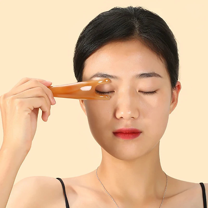 Multifunctional Resin Face Lifting Scraping Massage Nose Y-shape Qme