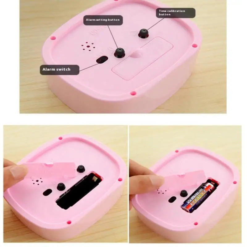 Quartz Clock Desktop Ornaments Alarm Electronic Creative Personality Qme