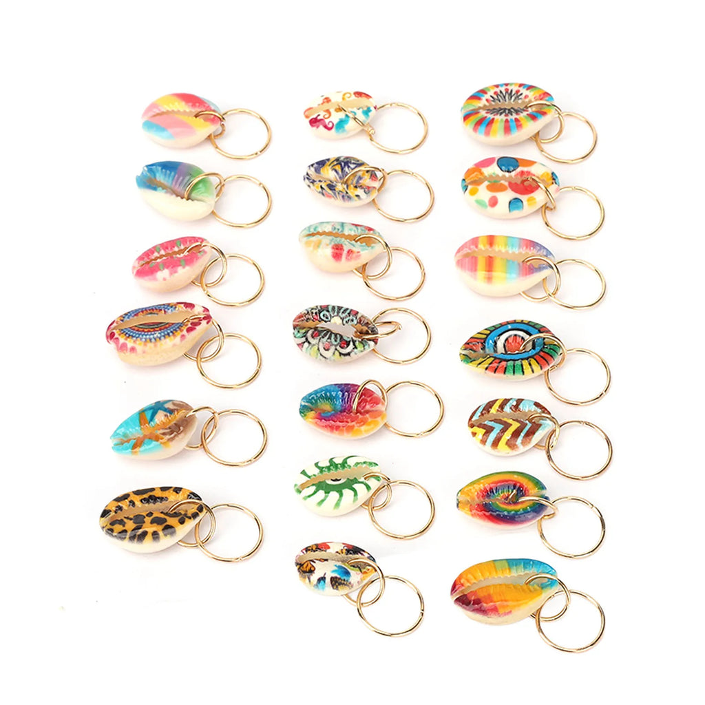 Shell Dreadlocks DIY Cute Exqusite Hair Braiding Pendant Clips Hair Accessories Decoration Shell Dreadlocks Pendant Qme