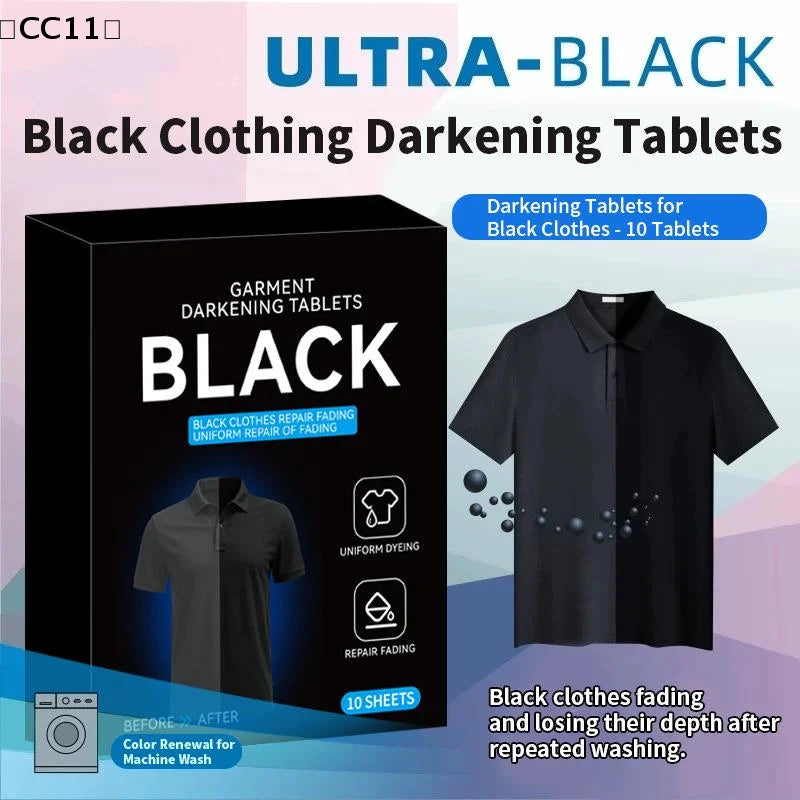 Enhanced Laundry Tablets Black Clothing Restorer Sheet Clothes Pants Qme