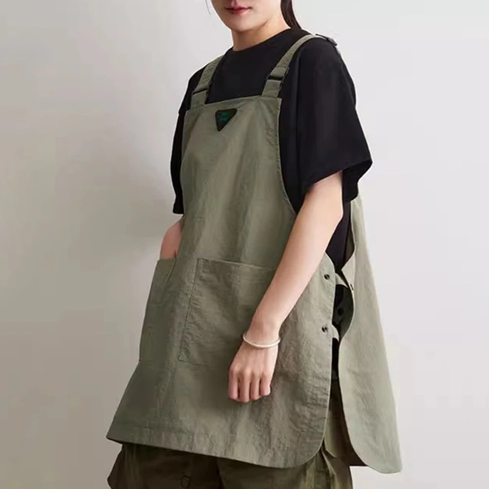 Waterproof Outdoor Barber, Coffee Shop, Catering Workwear Apron, Unisex Household Kitchen Workwear Home Cleaning Qme