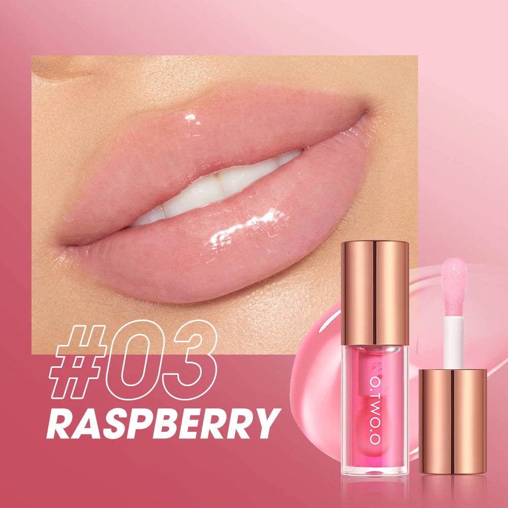 O TWO Lip Oil Gloss Plumper Makeup Moisturizing Nonsticky Sexy Water Qme 03 China Mainland