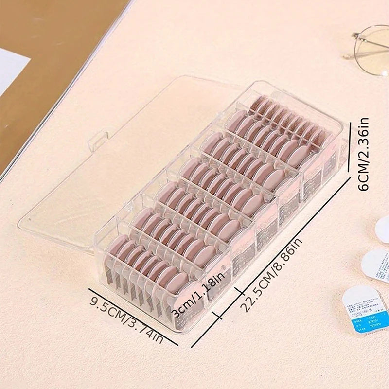 Data Line Storage Container Desk Stationery Transparent Dustproof Qme