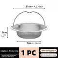 1/2/5PCS Sink Strainer Kitchen Drain Strainer Dish Drainer for Sink With Handle Metal Sink Strainer Floor Drain For Kitchen Kit Qme 1PC