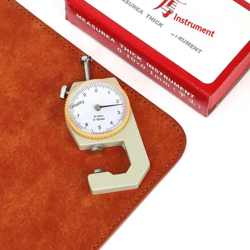 Leather Thickness Gauge Measuring Tools 0- Dial Paper Meter Tester Qme