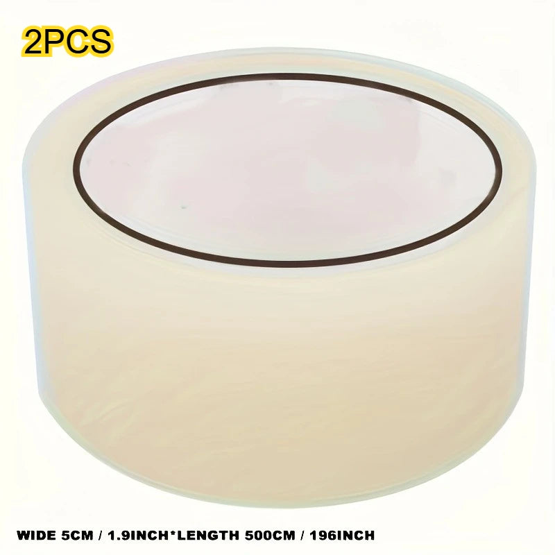 Window Door Weather Stripping Tape, Transparent Anti-leakage Seal Strip, Waterproof Windproof, Self-adhesive, No Residue Qme 5cm 5m-2pcs
