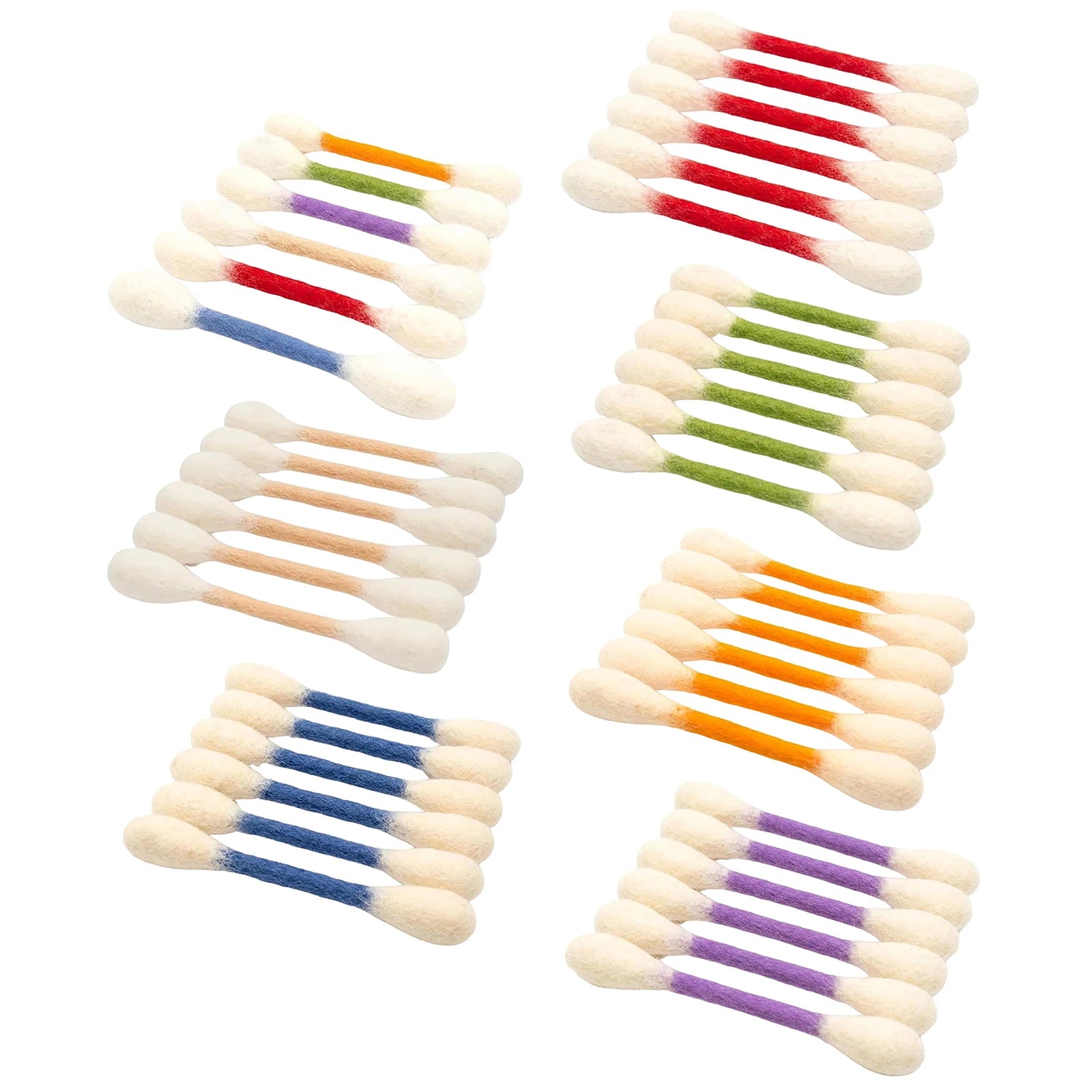 6pcs Felt Cotton Swab Cat Mint Interactive Tooth Cleaning Cat Toy Cat Giant Interaction Toy Soft Interesting Cat Pet Gift Qme